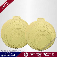 Eco-Friendly Cake Base Tray Cake Board, Multi-Size Gold Foil Food Paper Dessert Cake Pads, Mousse Cake Paper Tray